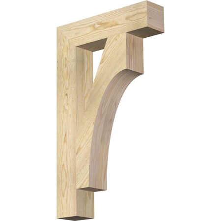 Ekena Millwork Westlake Block Rough Sawn Bracket, Douglas Fir, 4"W x 18"D x 30"H BKT04X18X30WTL05RDF